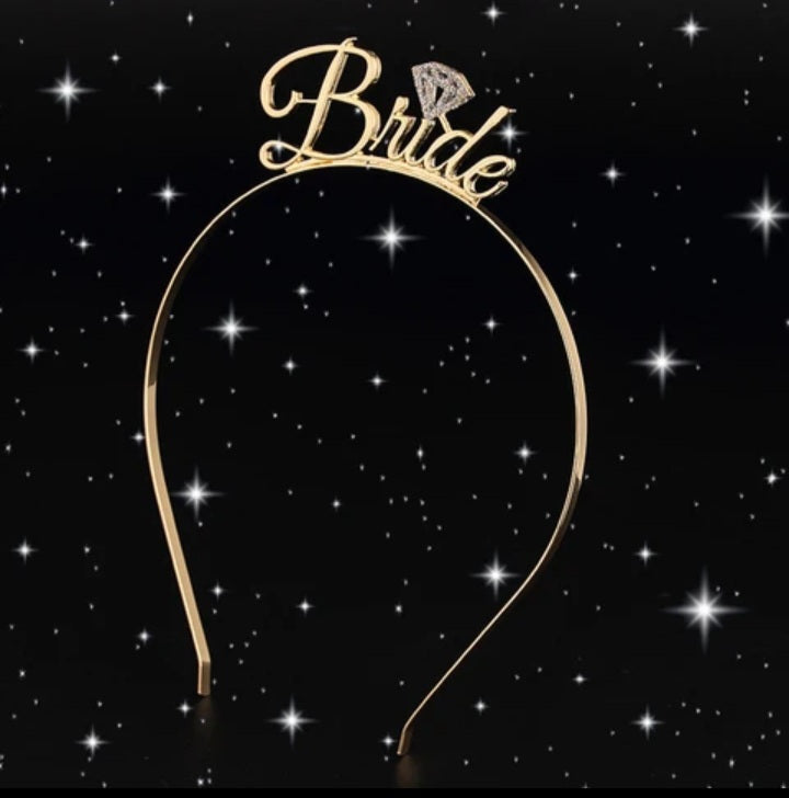 Bride To Be Veil Headband And Sash - at loadsdiscount