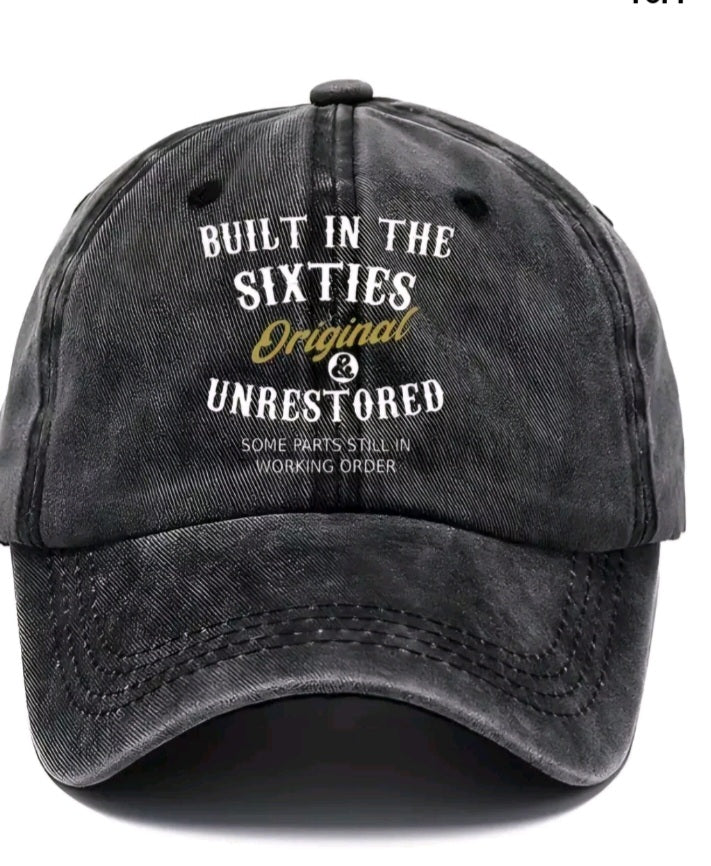 Funny Baseball Cap For Those Born In The 60s With Some Parts Still Working