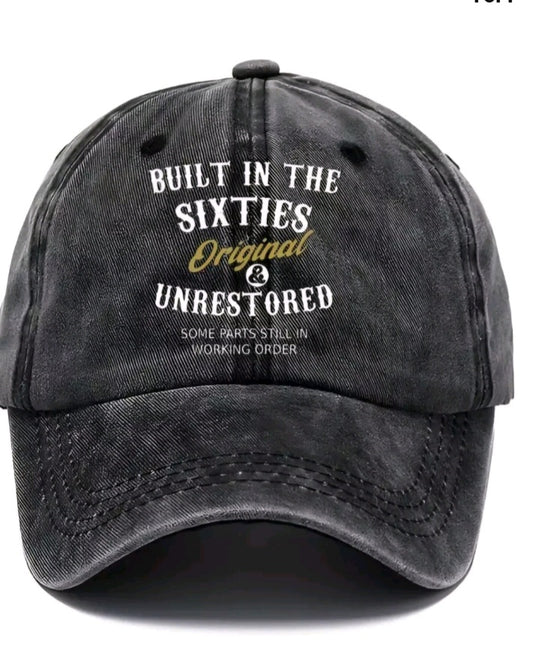 Funny Baseball Cap For Those Born In The 60s With Some Parts Still Working