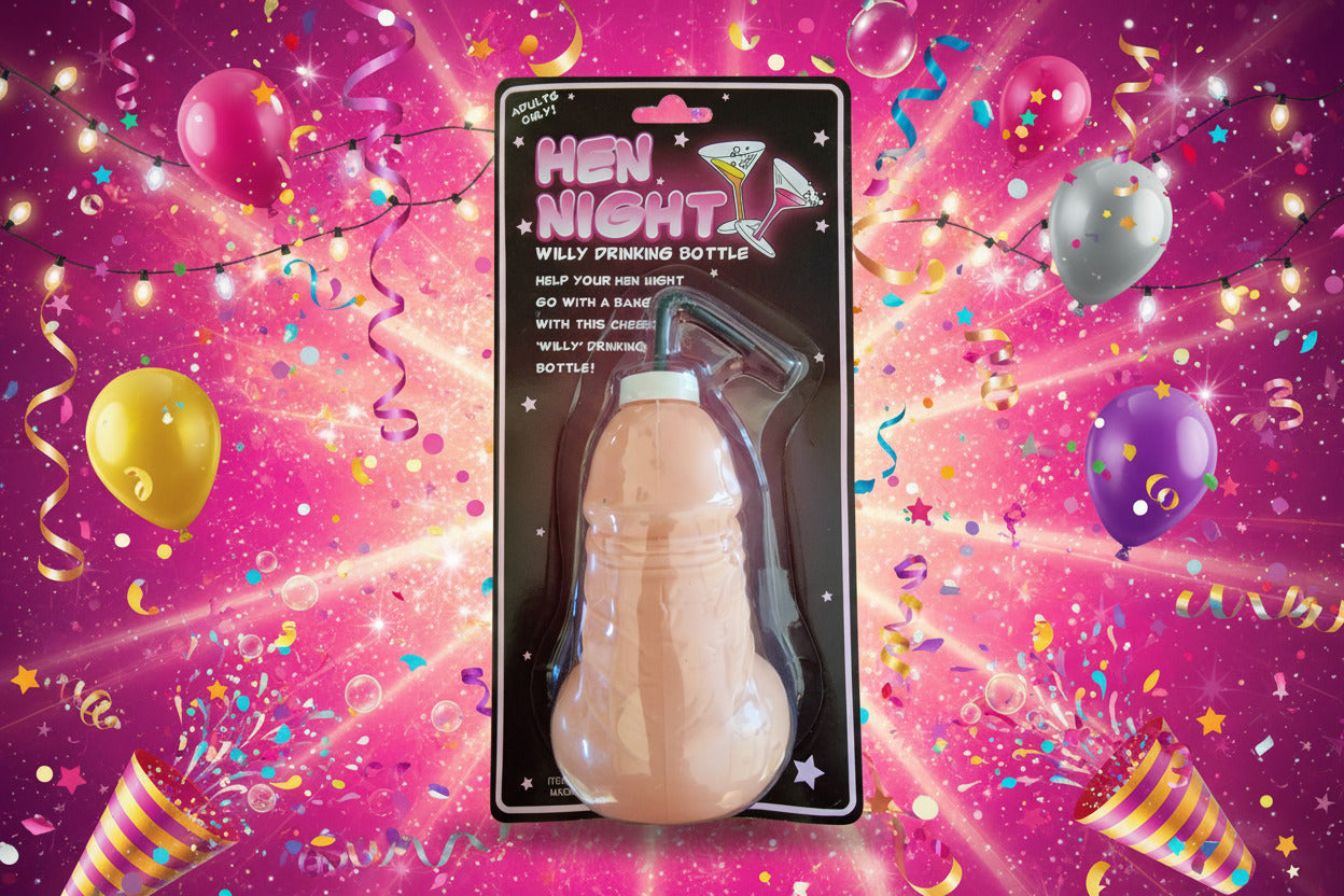 Hen Party Fun Willy Water Drinking Bottle Penis Dick Shape Novelty Cup