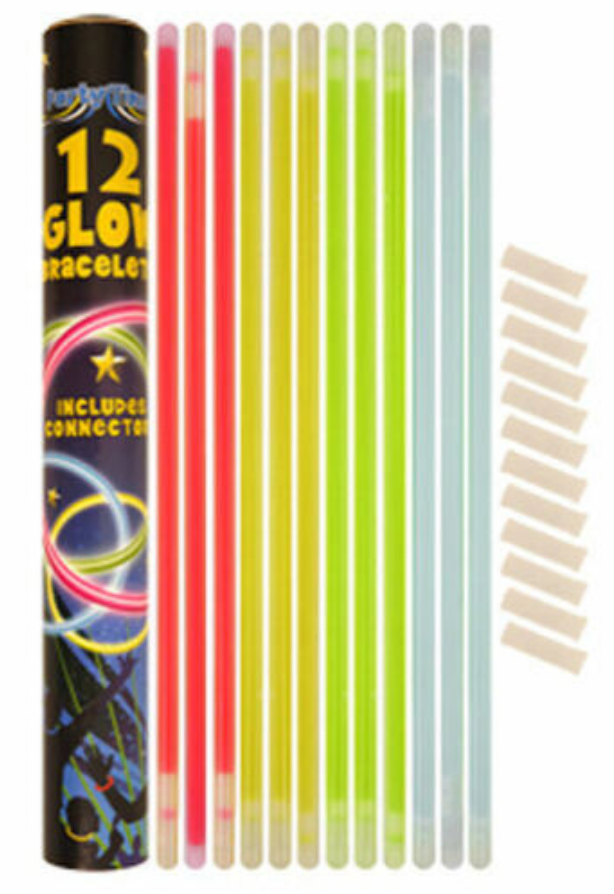 Neon Glow Sticks Light Up Party, Glow Bracelets,Glasses, Stick With Lanyard