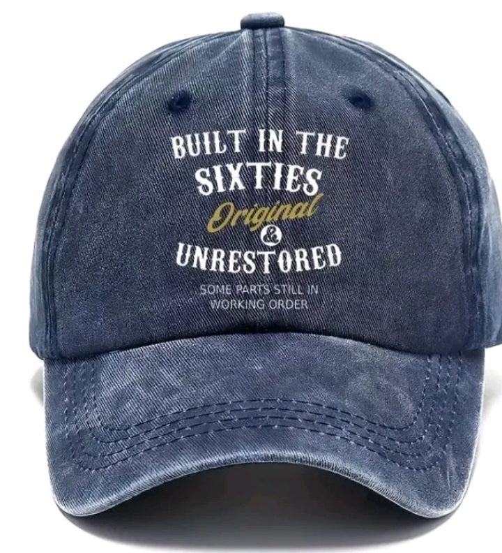 Funny Baseball Cap For Those Born In The 60s With Some Parts Still Working