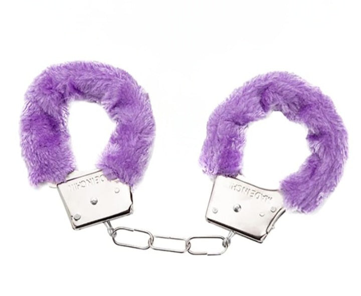 Furry Fluffy Handcuffs with keys Choice of Colours Lowest - Prices.