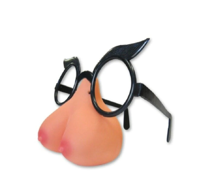 Boobie Nose Plastic Glasses Stag Do  Bachelorette Party Accessories